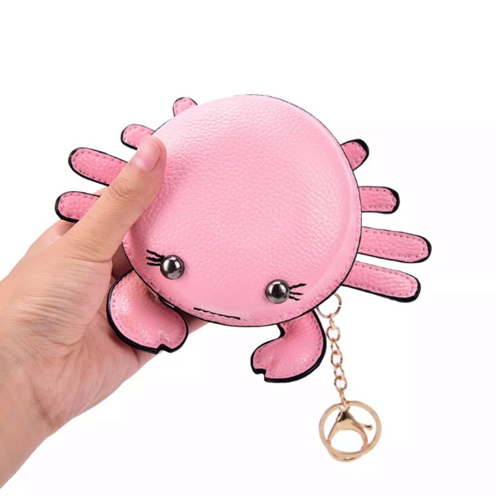 New Pink or Red Crab 🦀Coin Purse, adorable and cute. 🦀 - Picture 6 of 7